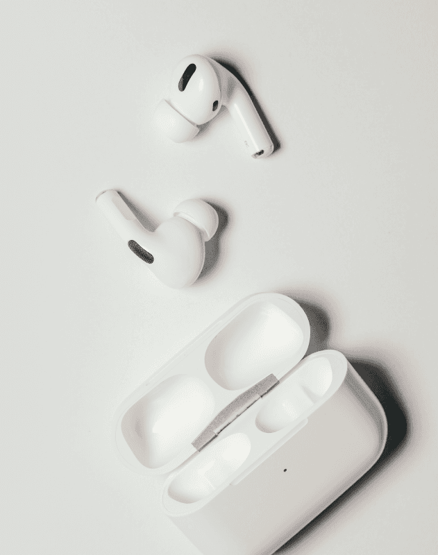 Modern workspace with Apple setup