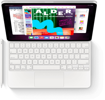 Magic Keyboard, Apple Pencil, Endless Possibilities, Pro Accessories. mobile
